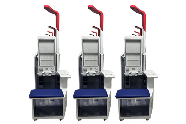 Medical equipment cart enclosure prototype manufactured by Zhongrongda for healthcare diagnostic terminal applications