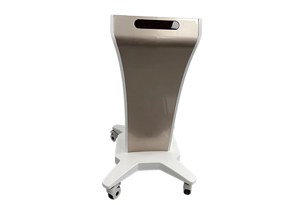 Medical Aesthetic Device Cart Enclosure with dual-curved sheet metal structure and piano gloss finish