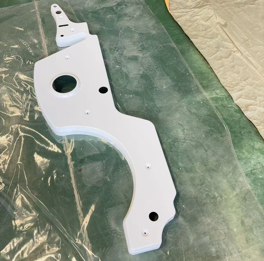 Custom ABS beauty device enclosure panel with curved surface design