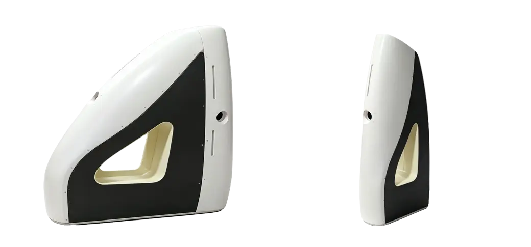 CNC plastic prototype for a robot housing