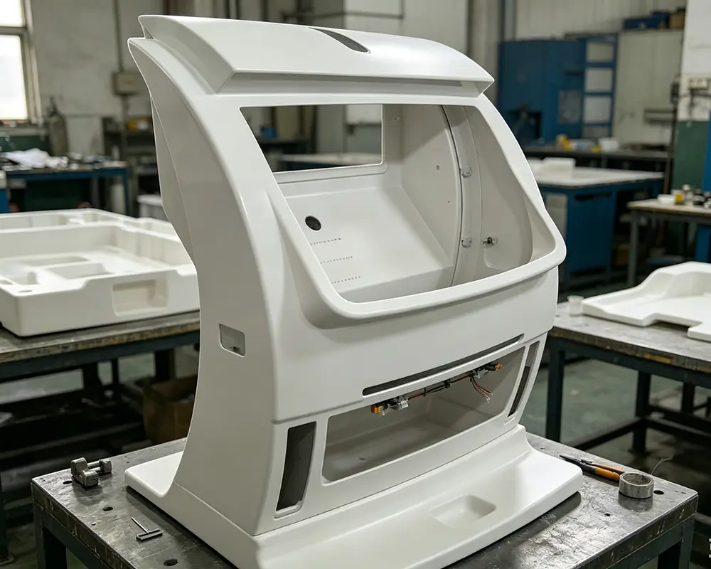 A cost-effective process for producing large medical equipment panels and enclosures.