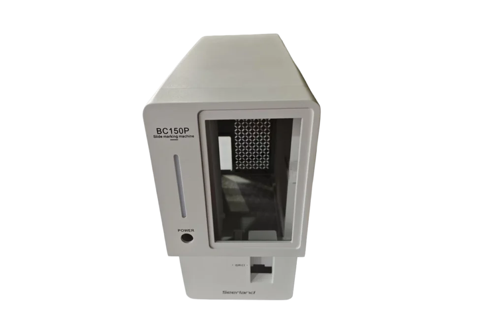 Pathology Slide Marker Enclosure for Medical Laboratory Equipment