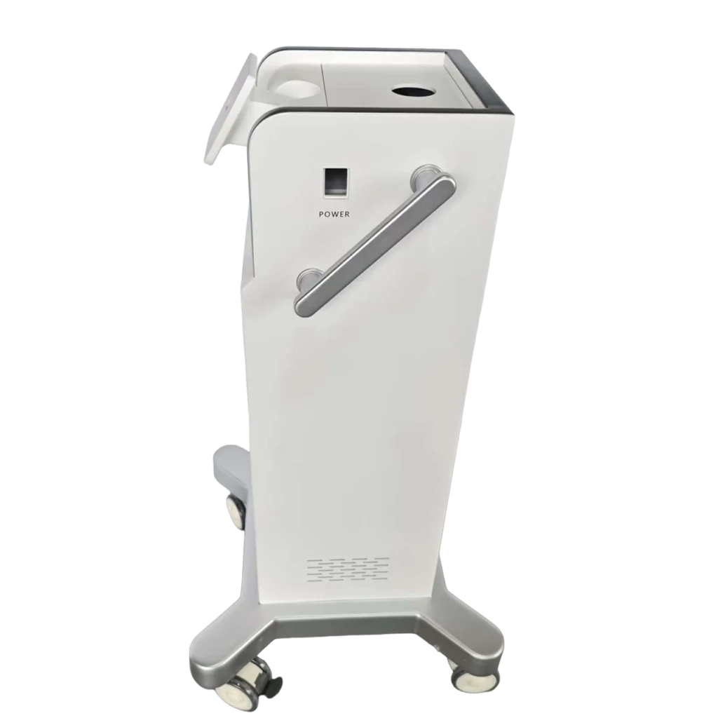 aluminum frame and handrail for medical equipment cart enclosure