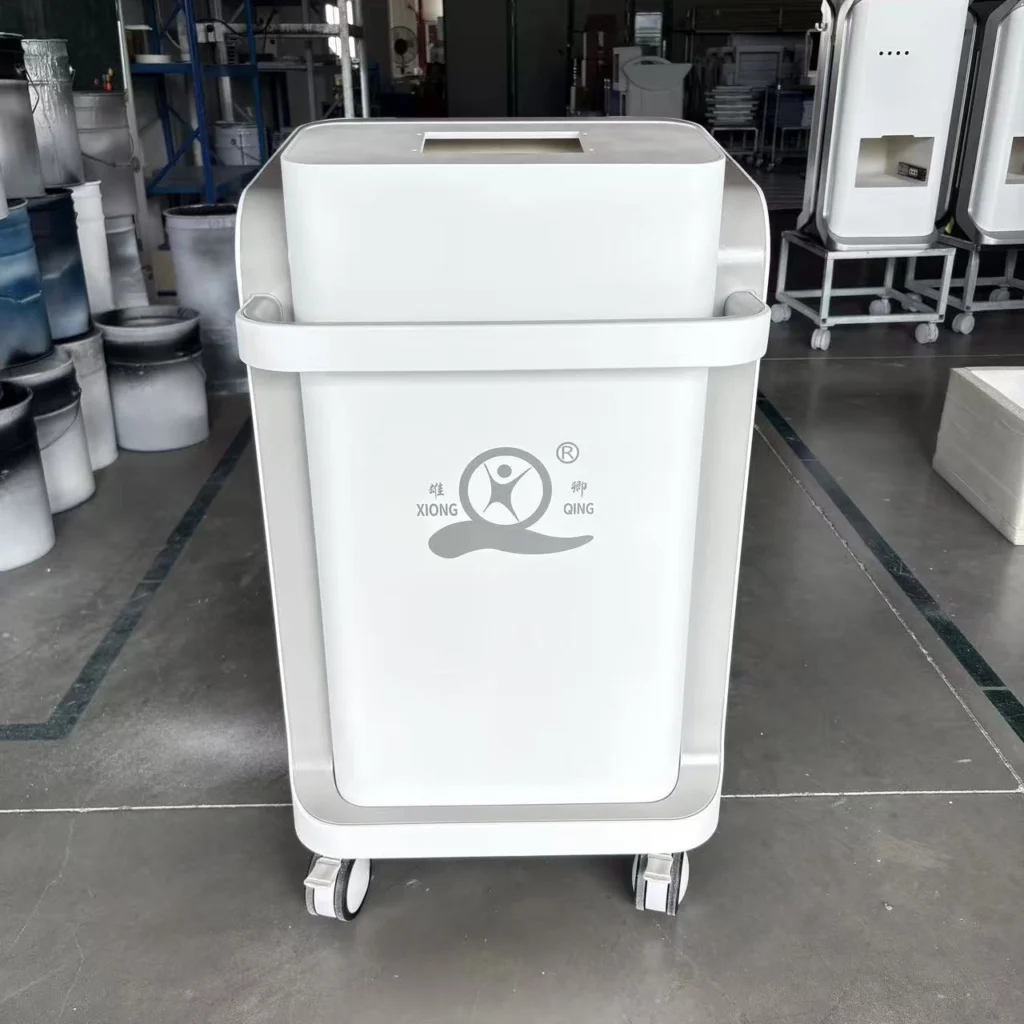 CNC machined ABS medical equipment housing with functional openings