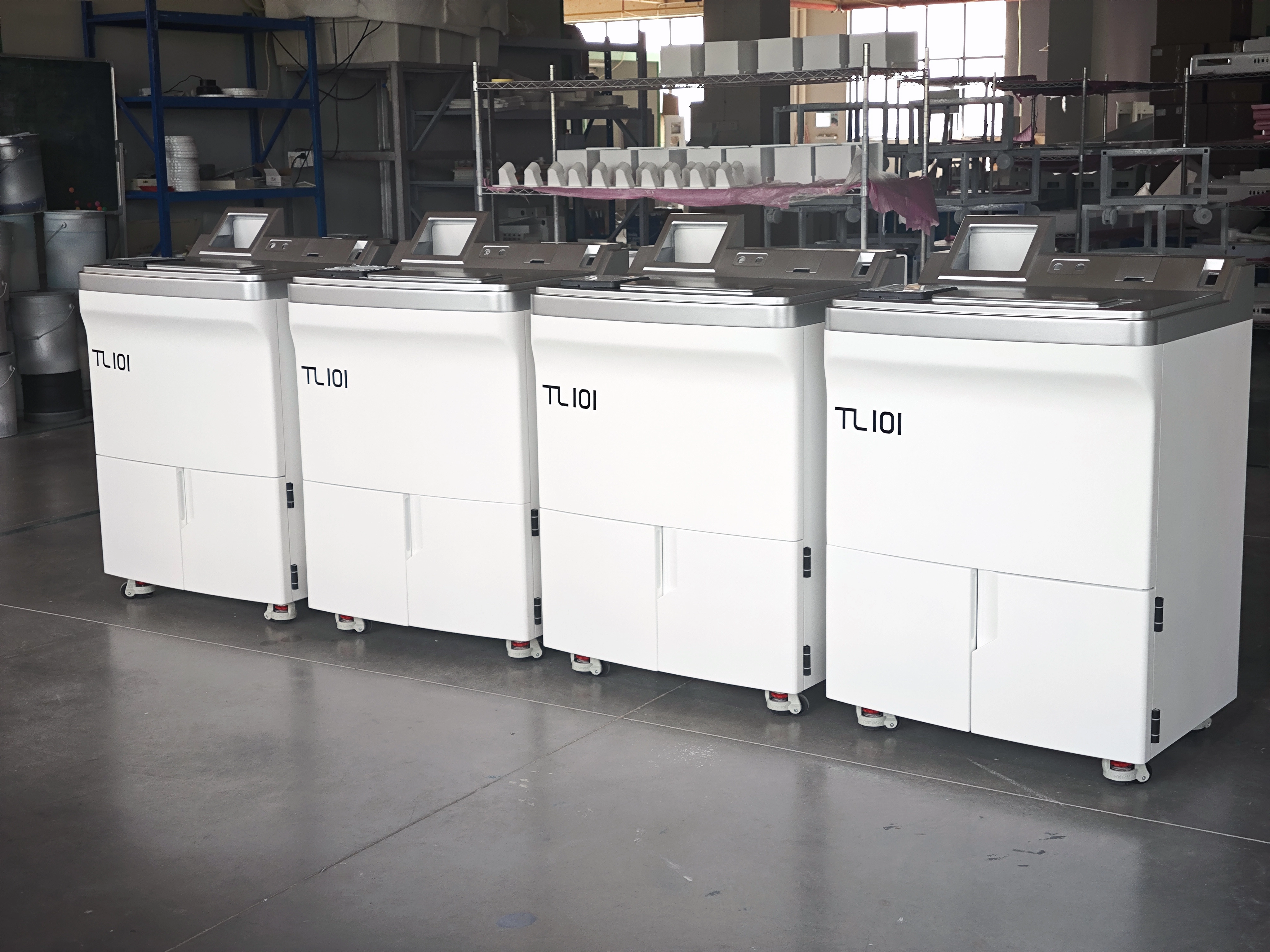 Large medical device enclosure for floor-standing medical equipment
