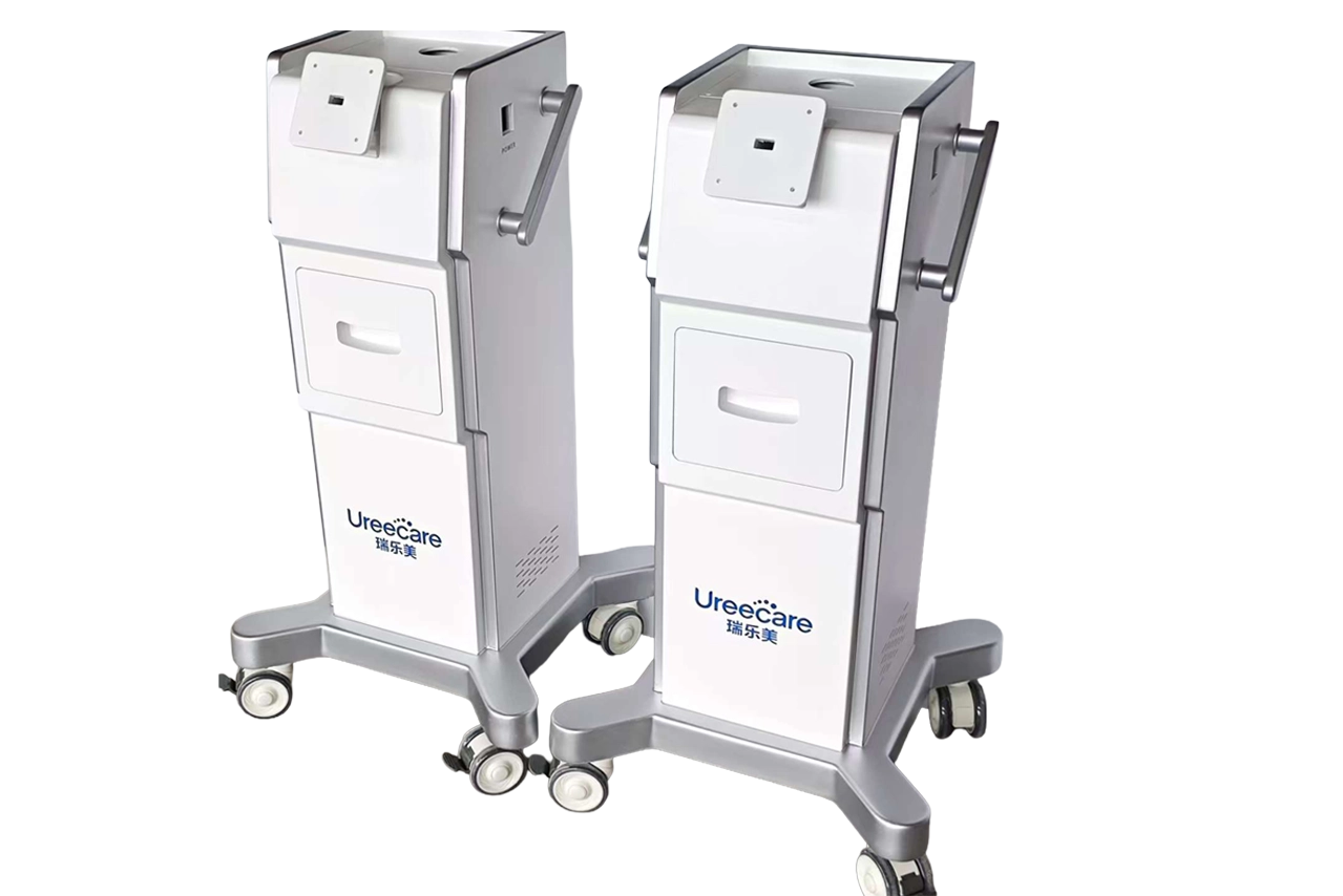 Medical cart display mounting panel with precision mounting holes