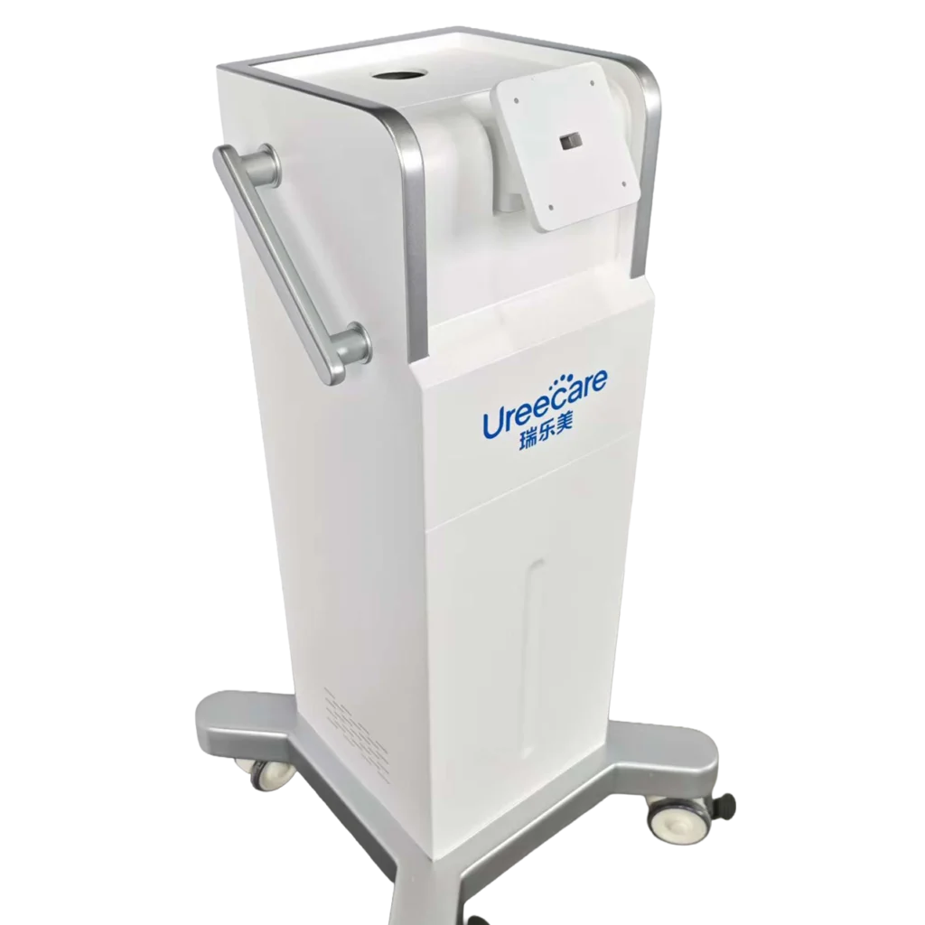 PC-ABS medical device cart housing during enclosure manufacturing
