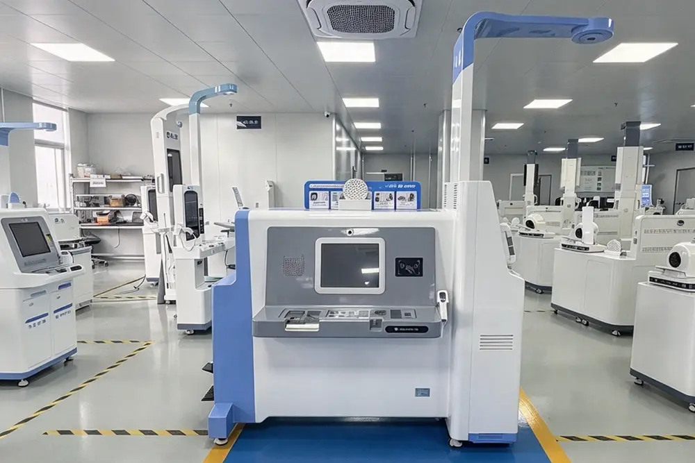 Healthcare kiosk enclosure for multi-function health screening